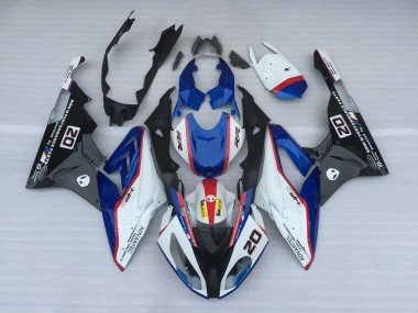 Alien Azul & Blanco 09-14 S1000RR Carenados Moto