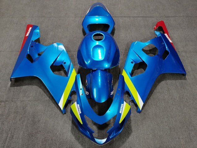 Amarillo Azul Perla 04-05 GSXR 600-750 Carenados Moto