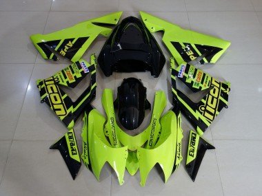 Amarillo Personalizado Alta Visibilidad 04-05 ZX10R Carenados Moto