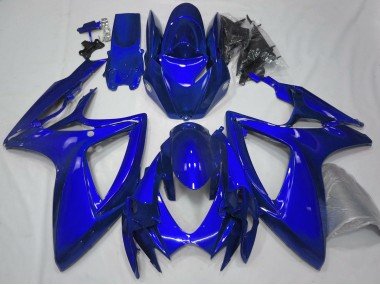 Azul Brillante Liso 06-07 GSXR 600-750 Carenados Moto