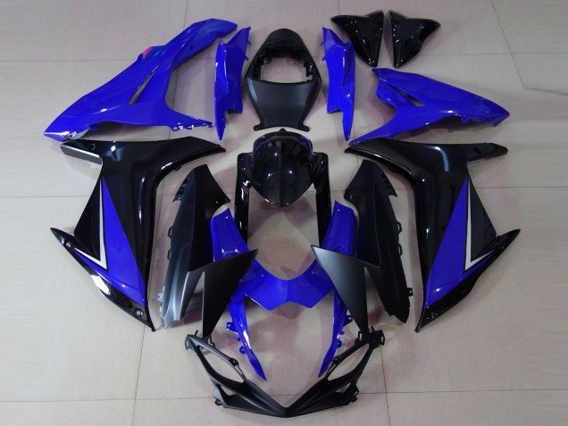 Azul Brillante & Negro 11-24 GSXR 600-750 Carenados Moto