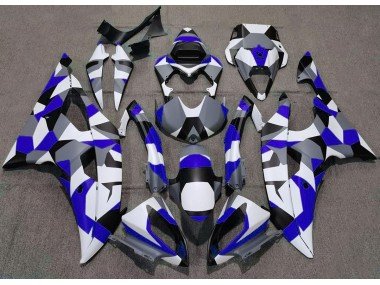 Azul Camuflaje Liso 08-16 R6 Carenados Moto