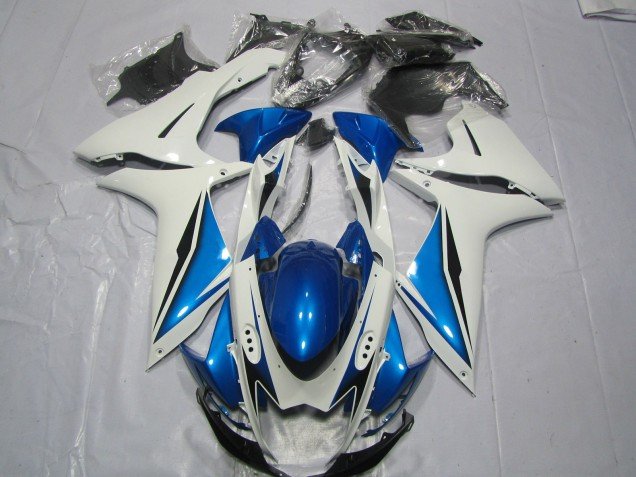 Azul Claro & Blanco 11-24 GSXR 600-750 Carenados Moto