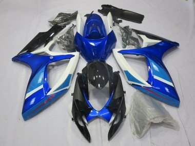 Azul Claro & Oscuro 06-07 GSXR 600-750 Carenados Moto