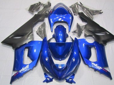 Azul & Negro 05-06 ZX6R Carenados Moto