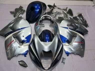 Azul & Plata 97-07 GSXR 1300 Carenados Moto