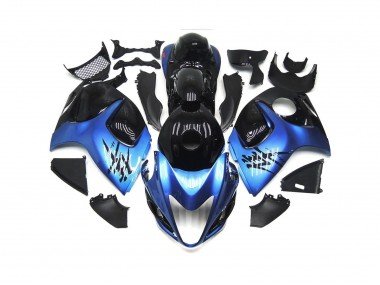 Azul Profundo Con Negro Personalizado 08-20 GSXR 1300 Carenados Moto