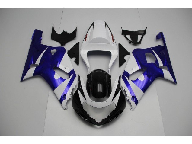 Blanco & Azul 01-03 GSXR 600-750 Carenados Moto