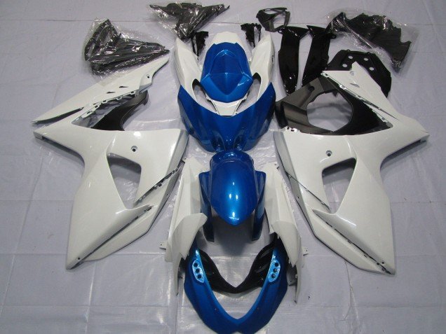 Blanco & Azul 09-16 GSXR 1000 Carenados Moto