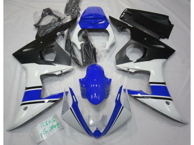 Blanco Brillante & Azul 03-04 R6 Carenados Moto