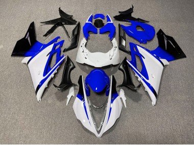 Blanco Brillante & Azul 13-16 Daytona 675 Carenados Moto