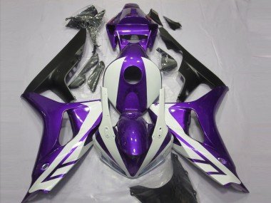 Blanco Brillante & Morado 06-07 CBR1000RR Carenados Moto