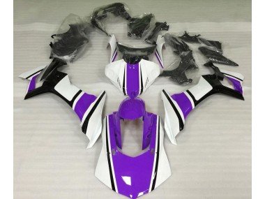 Blanco Brillante Morado & Negro 15-19 R1 Carenados Moto