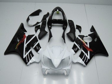 Blanco Brillante & Negro 01-03 CBR600 F4i Carenados Moto