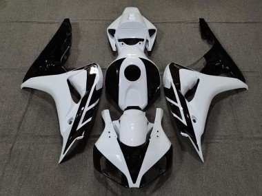 Blanco Brillante & Negro 06-07 CBR1000RR Carenados Moto