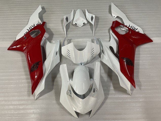 Blanco Brillante & Rojo J AIR 17-21 R6 Carenados Moto