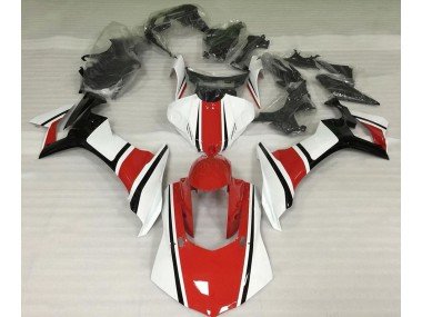 Blanco Brillante Rojo & Negro 15-19 R1 Carenados Moto