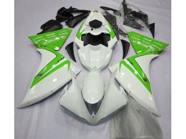 Blanco Brillante & Verde 12-14 R1 Carenados Moto