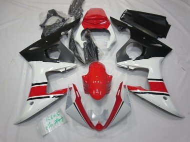 Blanco Rojo & Negro 05 R6 Carenados Moto