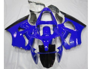 Brillante Azul & Negro 00-02 ZX6R Carenados Moto