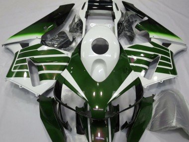 Desvanecimiento Blanco Brillante & Verde 03-04 CBR600RR Carenados Moto