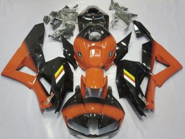 Desvanecimiento Naranja Brillante & Negro 13-23 CBR600RR Carenados Moto