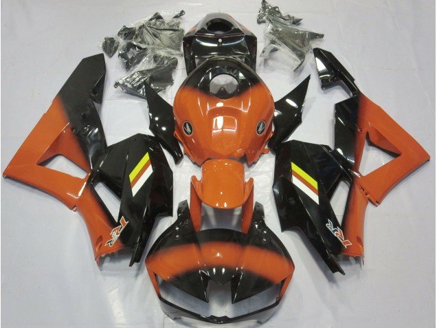 Desvanecimiento Naranja Brillante & Negro 13-23 CBR600RR Carenados Moto