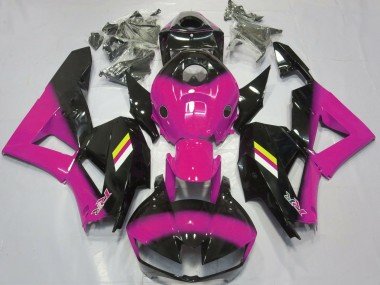 Desvanecimiento Rosa Brillante & Negro 13-23 CBR600RR Carenados Moto