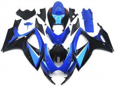 Especial Azul & Negro 06-07 GSXR 600-750 Carenados Moto