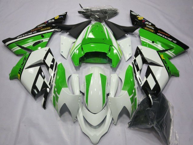 Especial Blanco Verde 04-05 ZX10R Carenados Moto