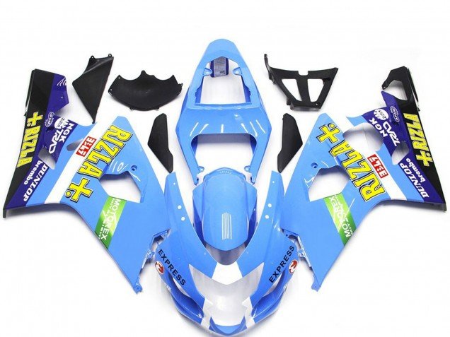 Estilo Azul Claro Rizla 04-05 GSXR 600-750 Carenados Moto