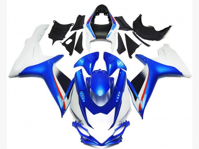 Estilo Azul Intenso & Blanco Brillante 11-24 GSXR 600-750 Carenados Moto