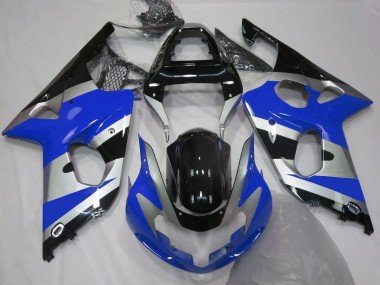 Estilo Azul Plateado OEM 00-02 GSXR 1000 Carenados Moto