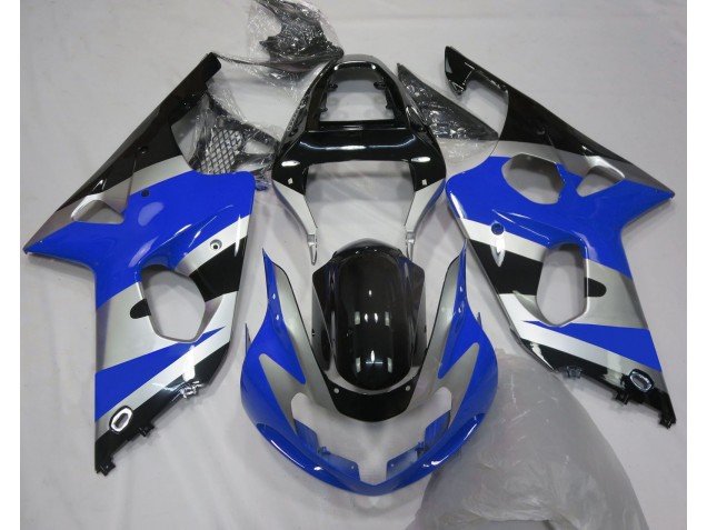 Estilo Azul Plateado OEM 00-02 GSXR 1000 Carenados Moto