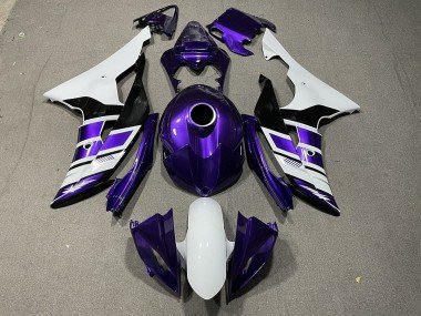 Estilo Morado Blanco & Negro OEM 08-16 R6 Carenados Moto