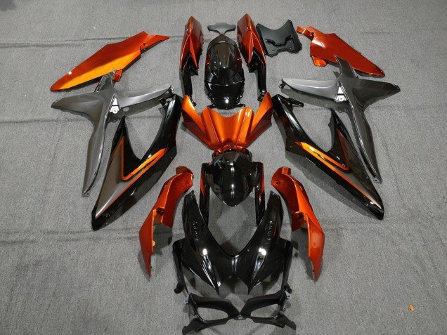 Estilo Naranja Quemado OEM 08-10 GSXR 600-750 Carenados Moto