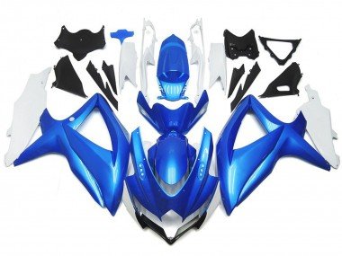 Estilo Personalizado Azul Claro & Blanco 08-10 GSXR 600-750 Carenados Moto