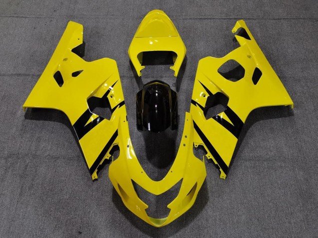 Estilo Personalizado OEM Amarillo Brillante Brillante 04-05 GSXR 600-750 Carenados Moto