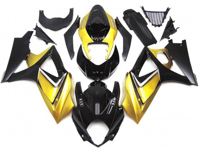 Estilo Personalizado OEM Amarillo Dorado 07-08 GSXR 1000 Carenados Moto