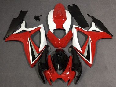 Estilo Rojo 06-07 GSXR 600-750 Carenados Moto