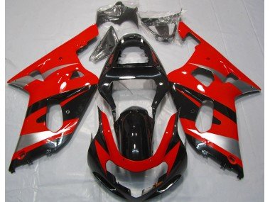 Estilo Rojo OEM 01-03 GSXR 600-750 Carenados Moto