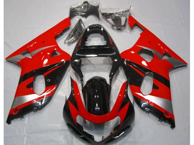 Estilo Rojo OEM 01-03 GSXR 600-750 Carenados Moto