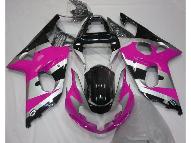 Estilo Rosa Plateado OEM 00-02 GSXR 1000 Carenados Moto