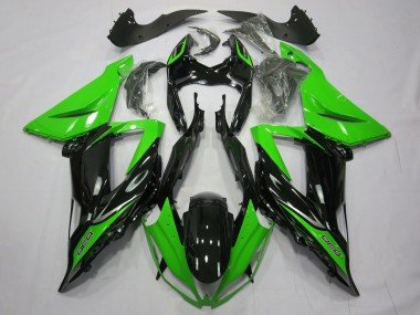 Liso Brillo Negro Verde 13-18 ZX6R Carenados Moto