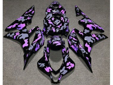 Morado & Gris Camuflaje 07-08 CBR600RR Carenados Moto