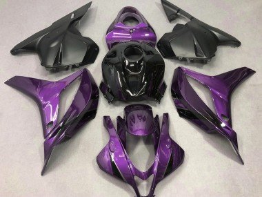 Morado Intenso Con Negro 09-12 CBR600RR Carenados Moto