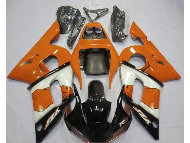 Naranja Blanco & Negro 98-02 R6 Carenados Moto