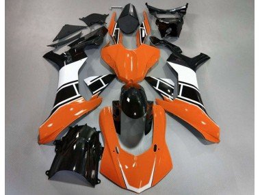 Naranja Brillante Blanco & Negro 15-19 R1 Carenados Moto