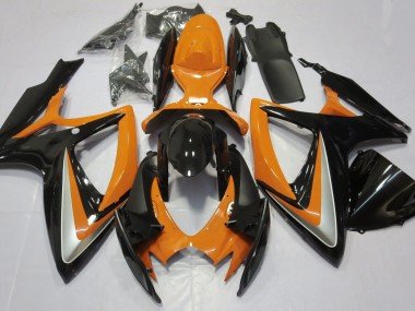 Naranja Brillante Debadged 06-07 GSXR 600-750 Carenados Moto