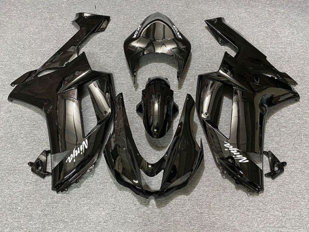 Negro Brillante 07-08 ZX6R Carenados Moto